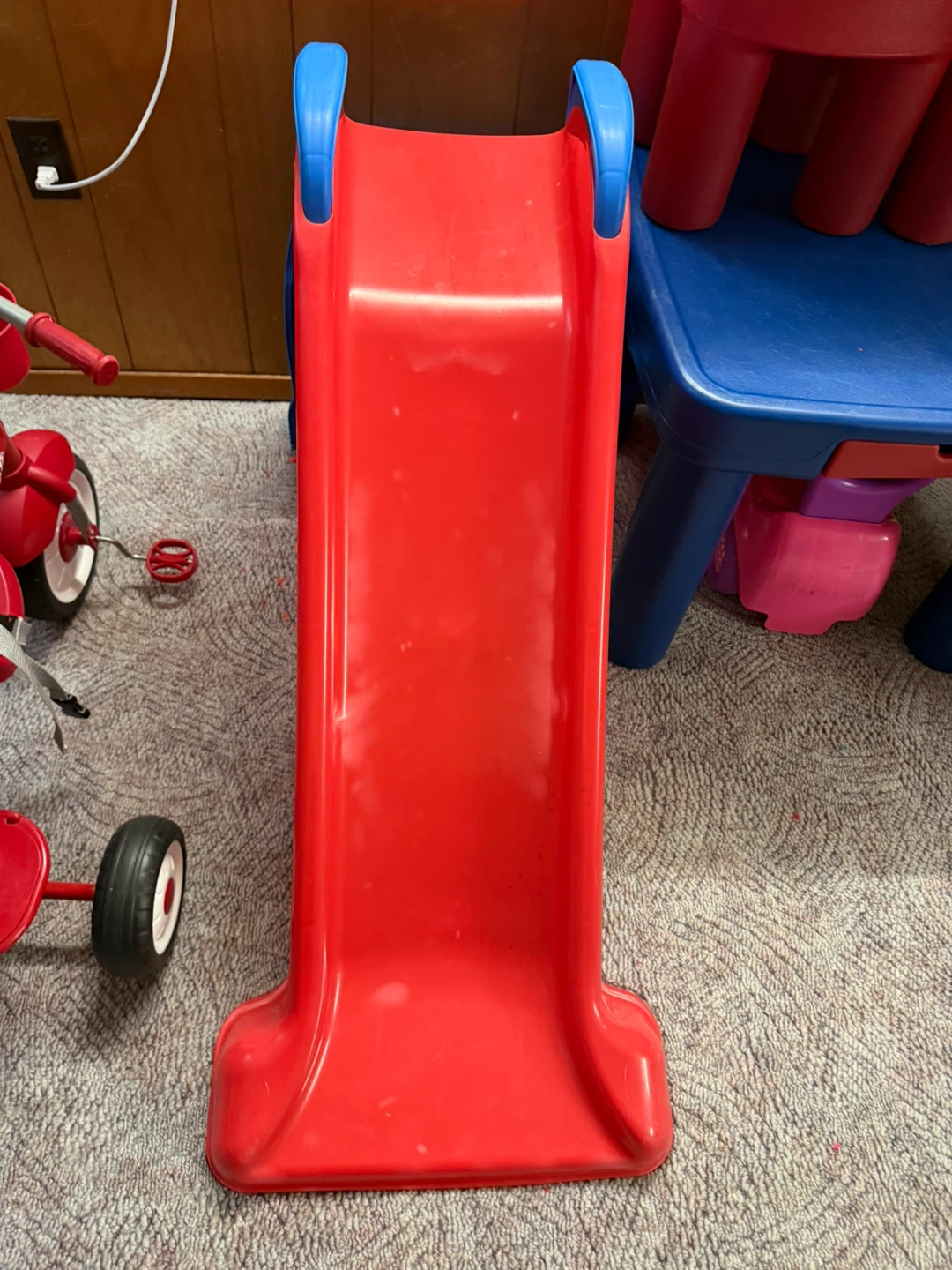 Little Tikes Red and Blue Plastic Toddler Slide