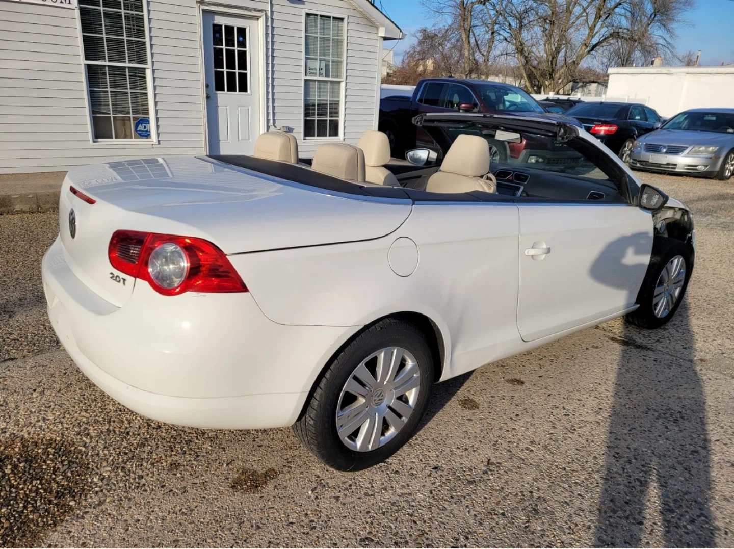 2008 White Volkswagen EOS Convertible - photo 4