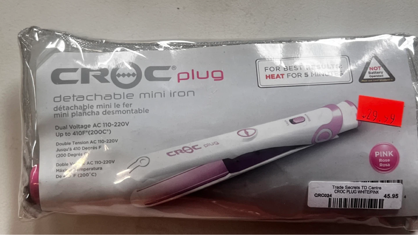 CROC detachable mini iron