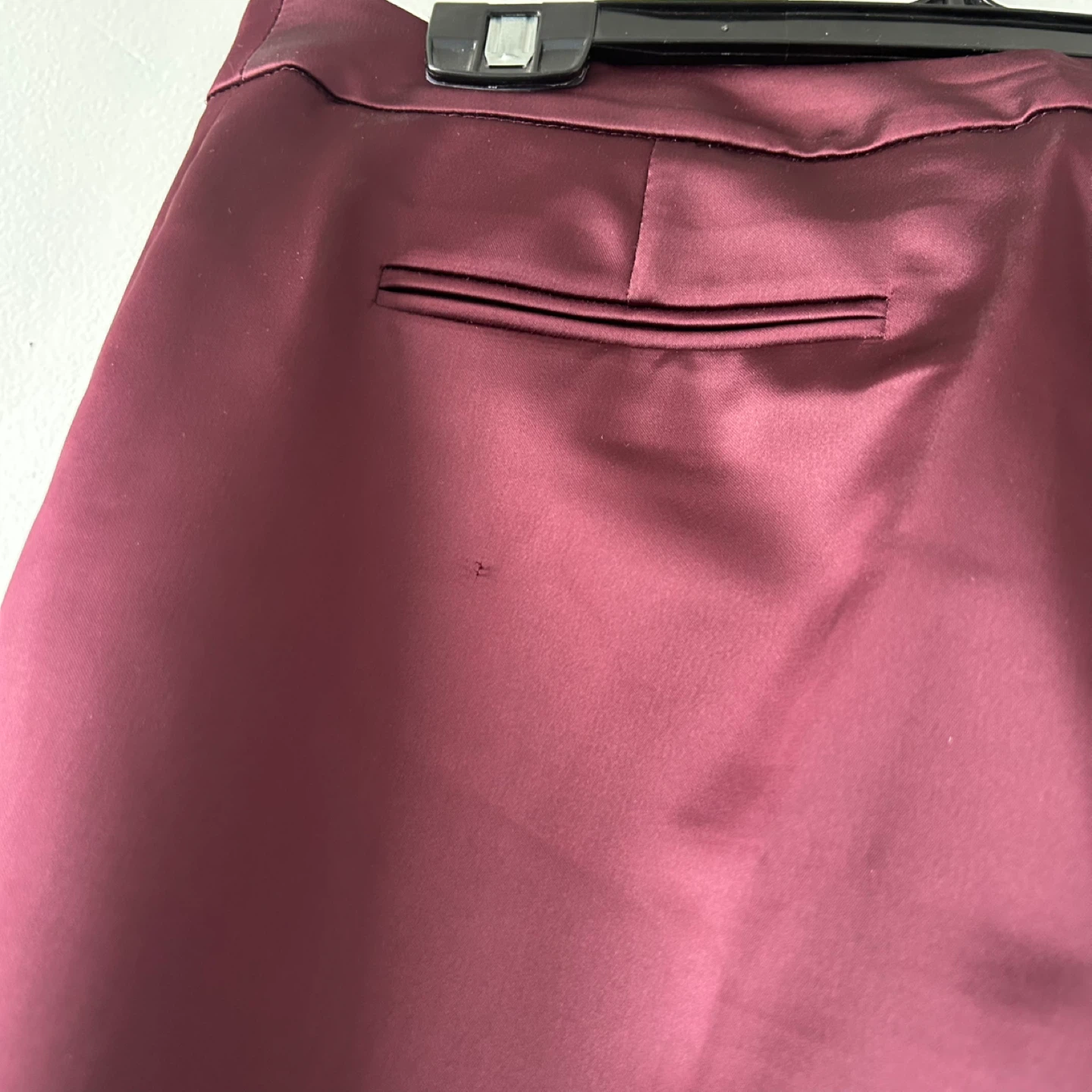 Anne Klein Burgundy Satin Low Rise Skinny Trousers 2 - photo 5