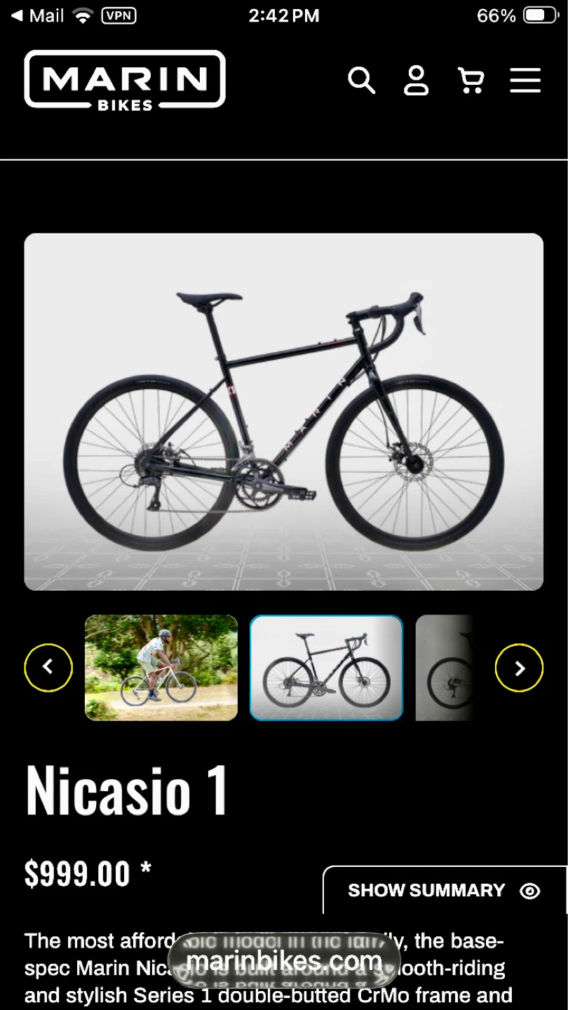 Marin Nicasio Road Bike - Gloss Black/Pink - photo 3