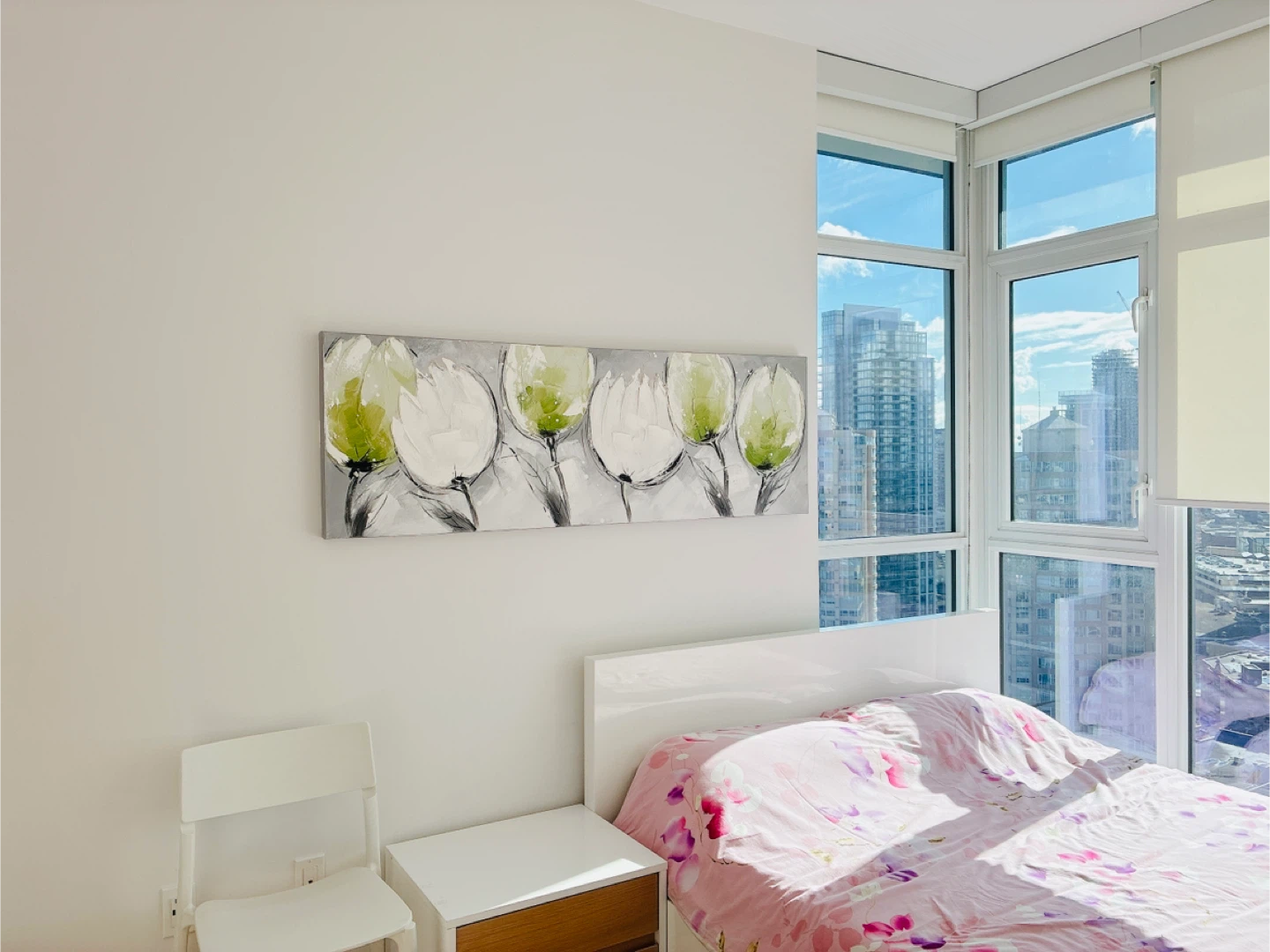 Canvas Wall Art Print Abstract Floral Painting