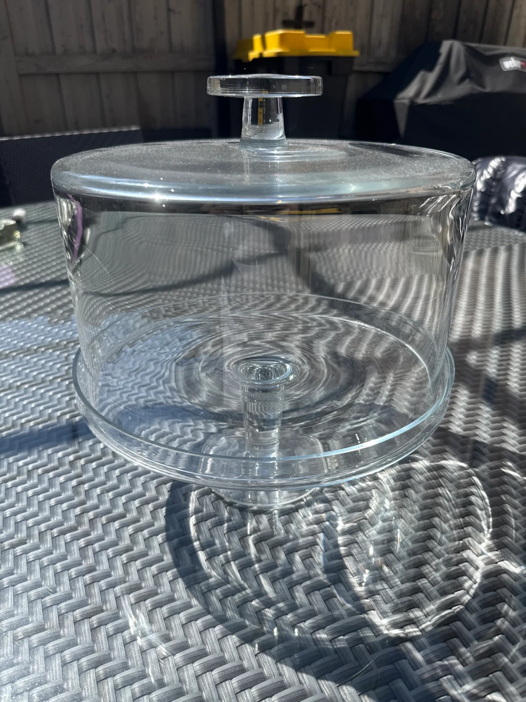 Glass Cake Stand with Lid