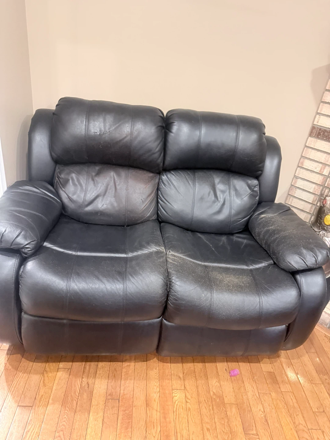 Black 3-Seater Sofa and 2 seater sofa - photo 4