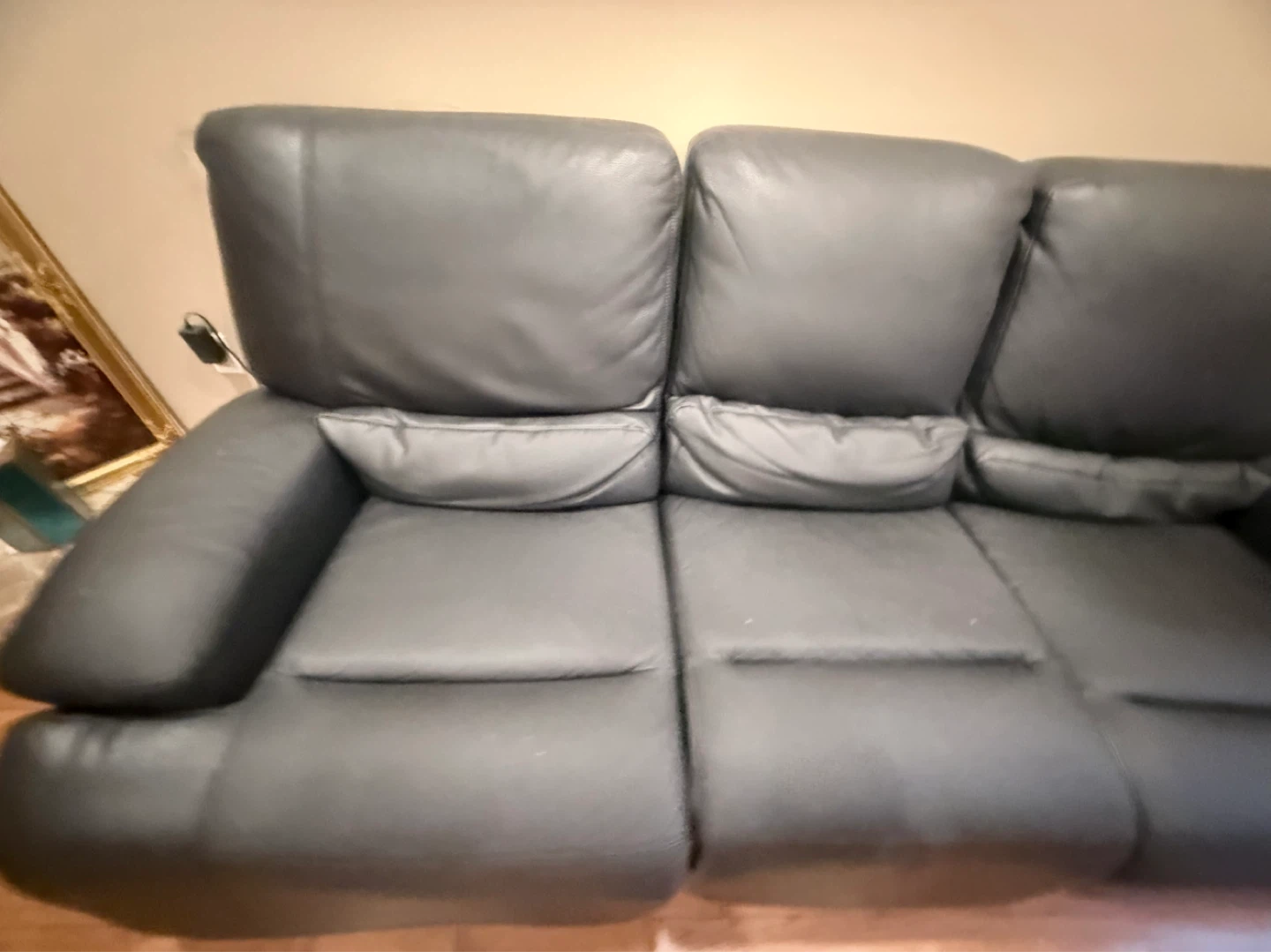 Black 3-Seater Sofa and 2 seater sofa - photo 2