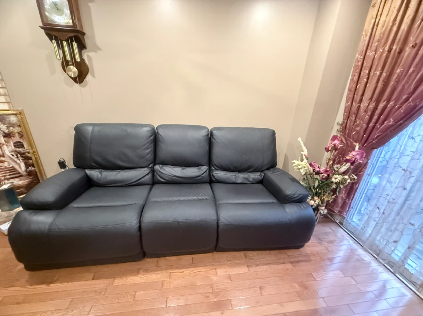 Black 3-Seater Sofa and 2 seater sofa