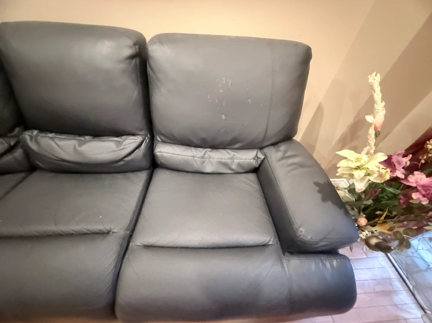 Black 3-Seater Sofa and 2 seater sofa - photo 3