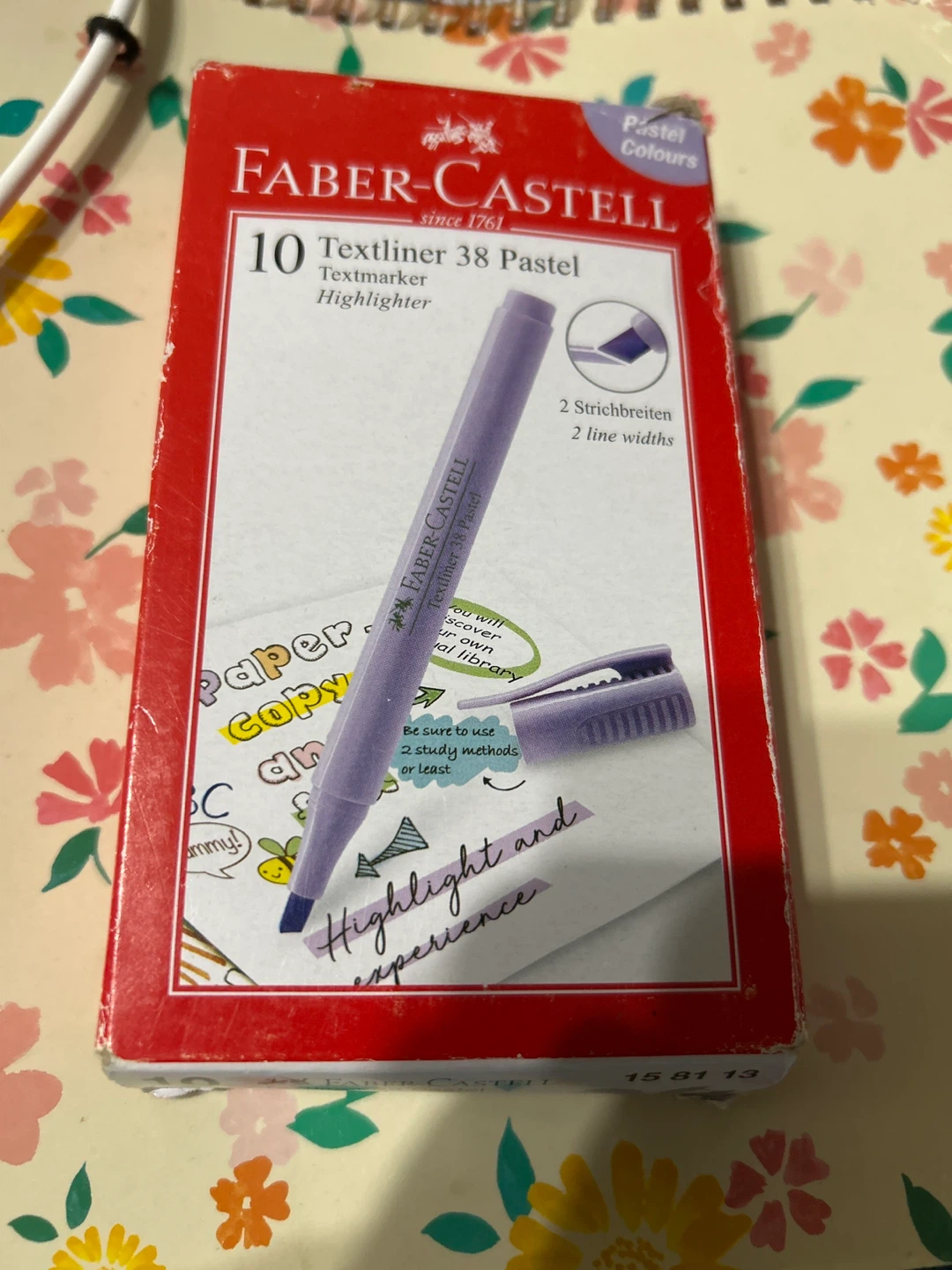 New-Faber-Castell Textliner 38 Pastel Highlighters (10 Pack)