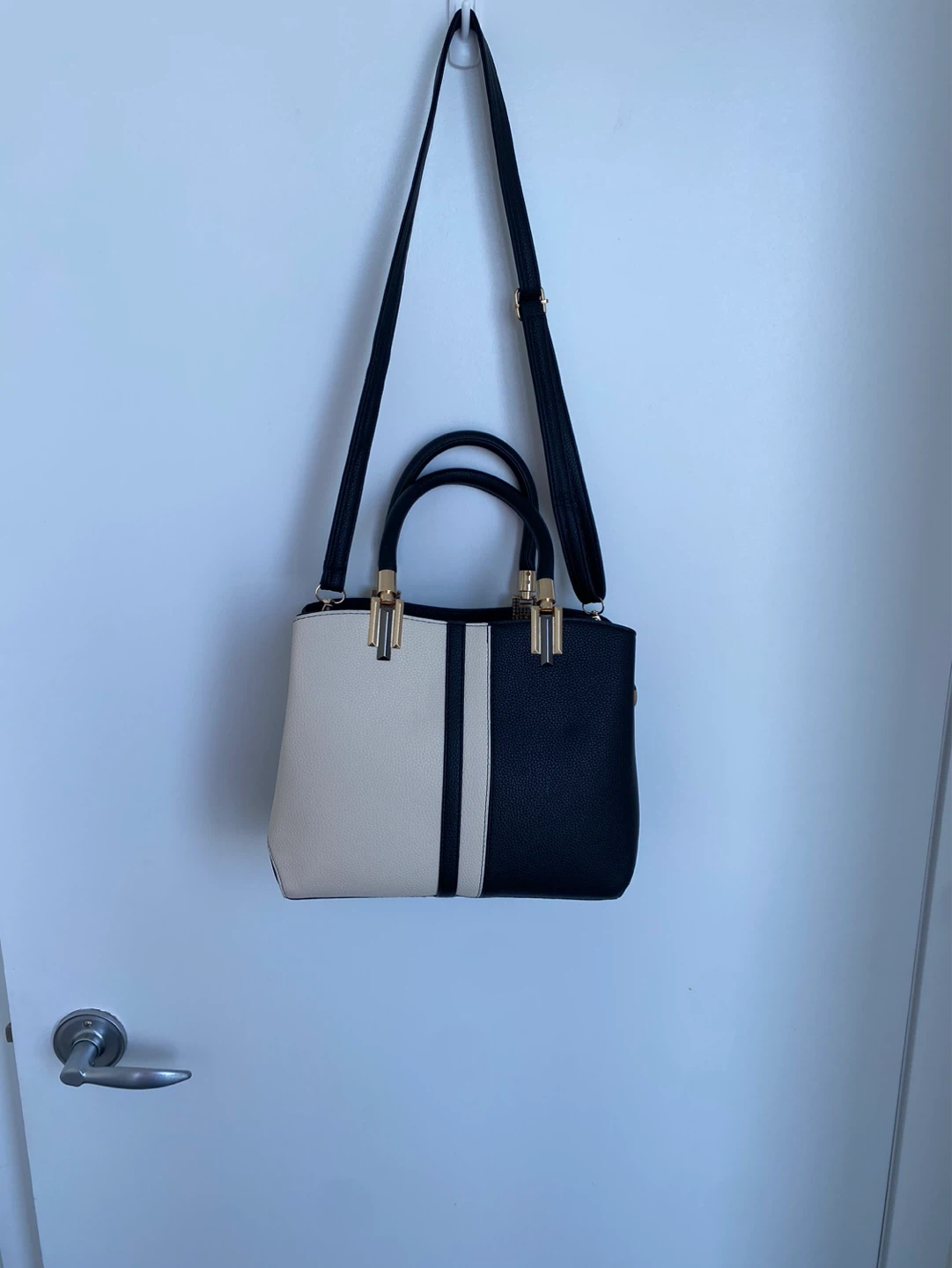 Handbag with crossbody strap
