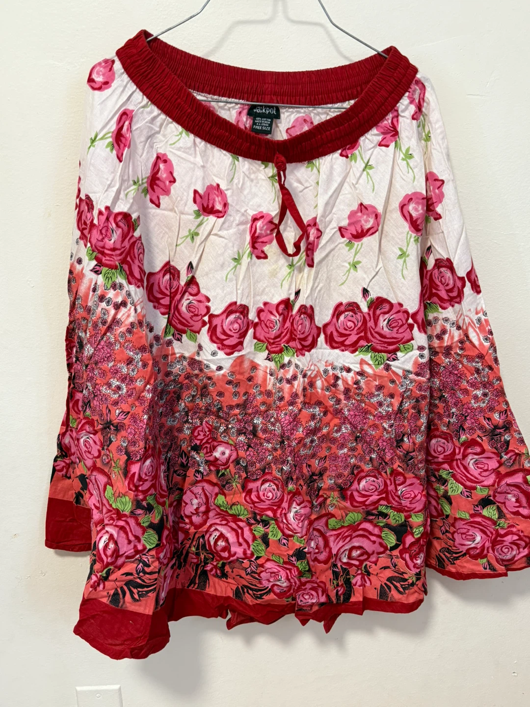 Jackpot "Free Size" Skirt with Rose Print