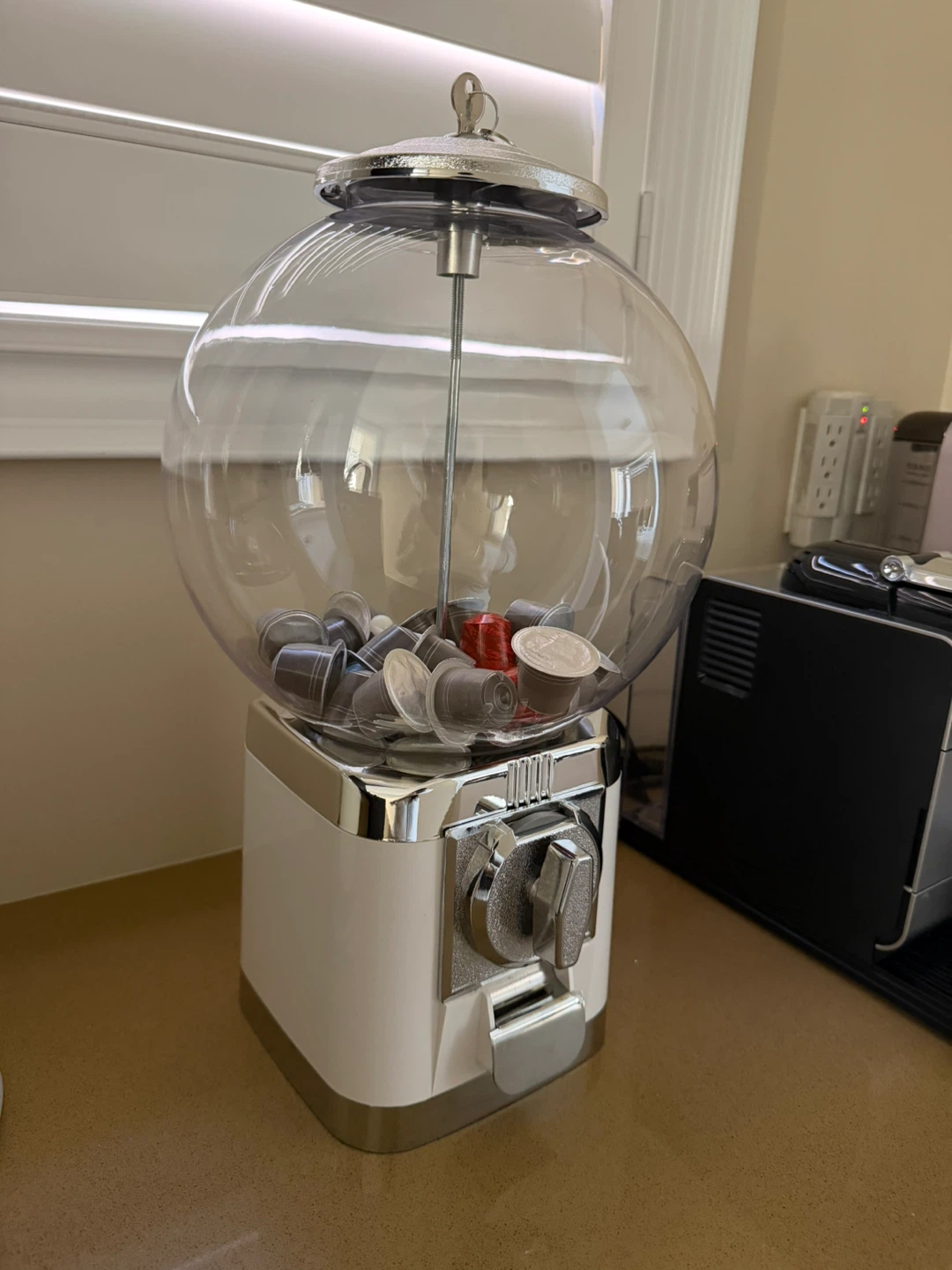 Novelty Gumball Machine Dispenser for Coffee Pods