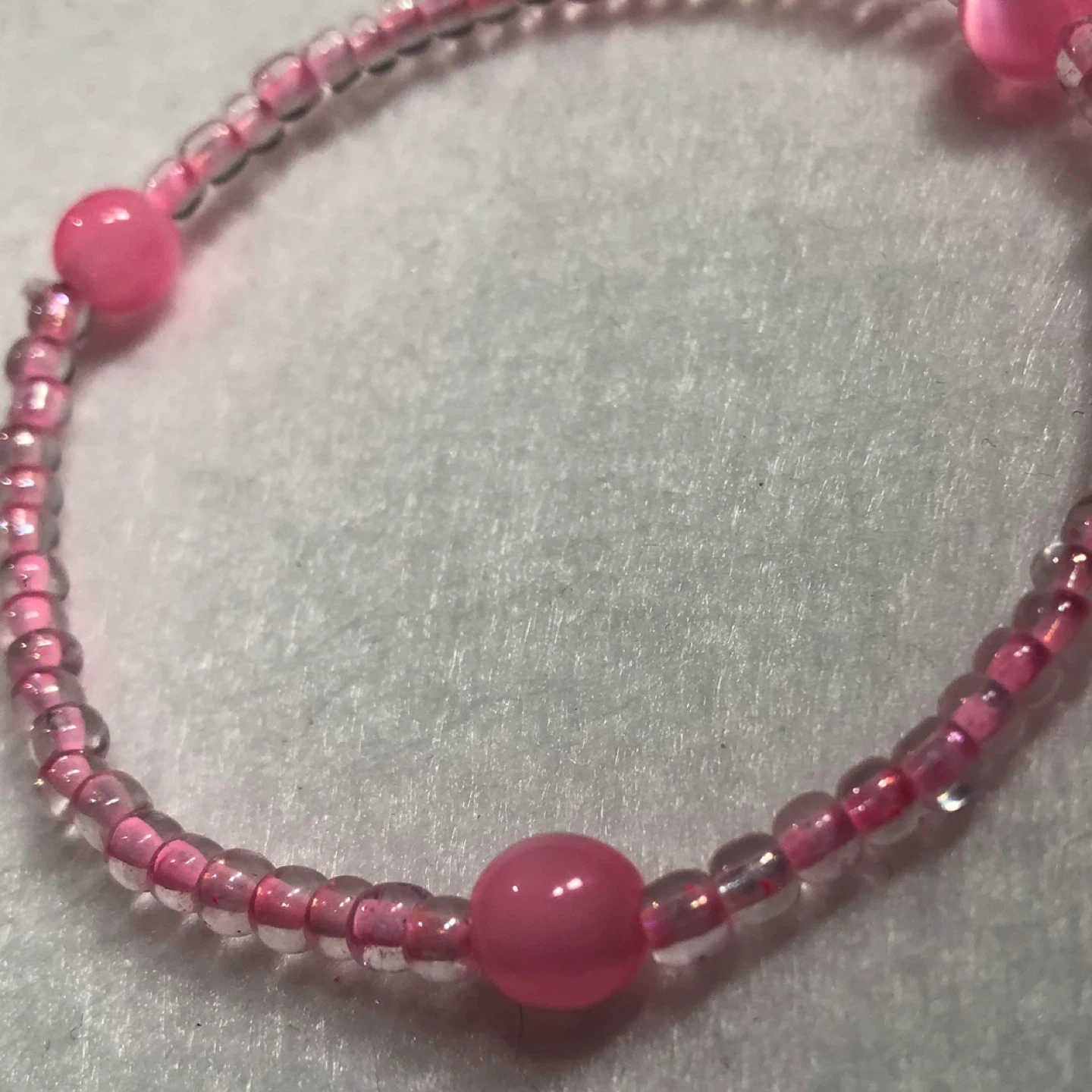 Baby Pink Beaded Bracelet - photo 2