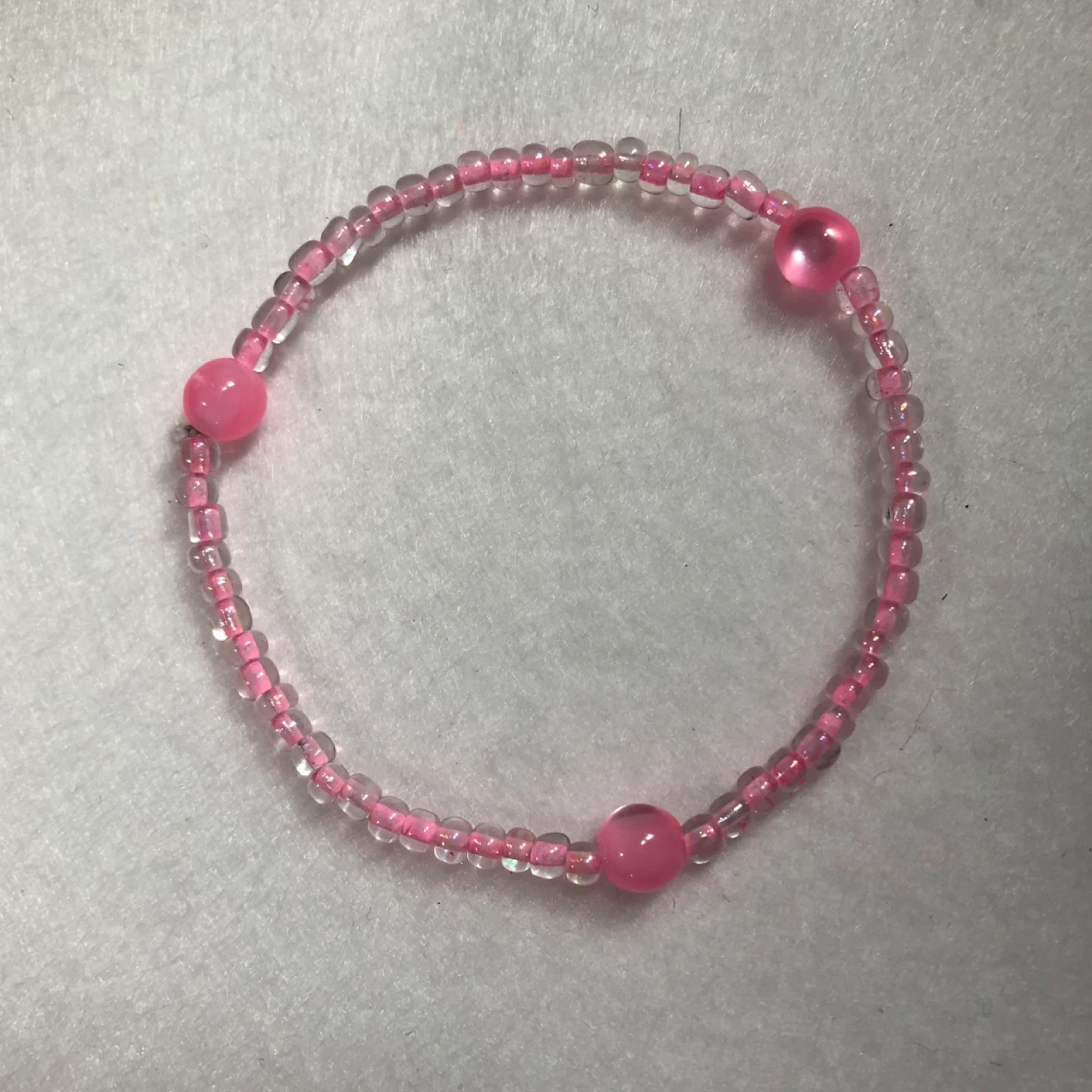 Baby Pink Beaded Bracelet - photo 3
