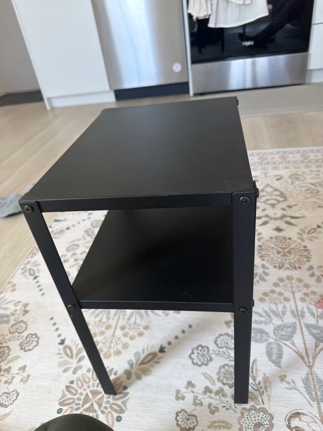 IKEA KNARREVIK Black two-tier side table - photo 2