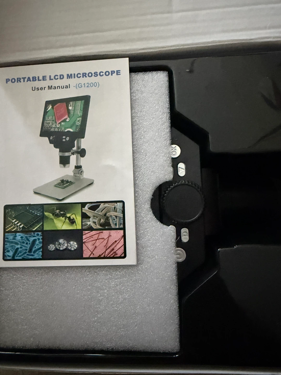 Portable LCD Digital Microscope 1-1200X 7 inch LCD - photo 5