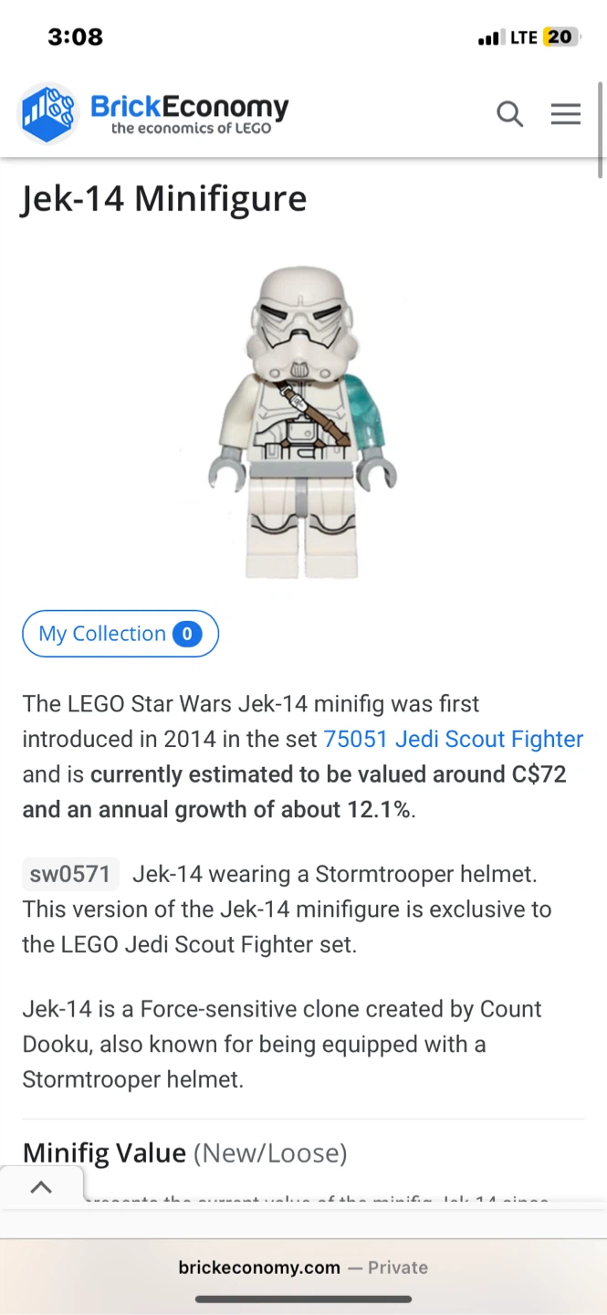 Star wars rare lego set
