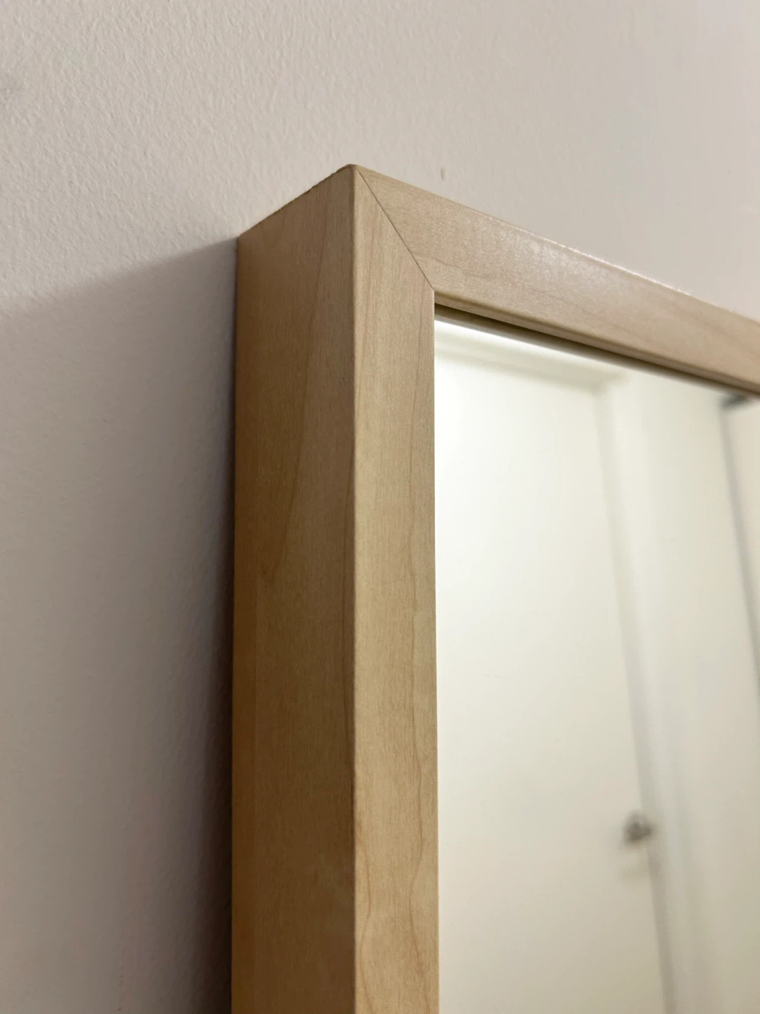 Wood framed full length mirror - photo 2