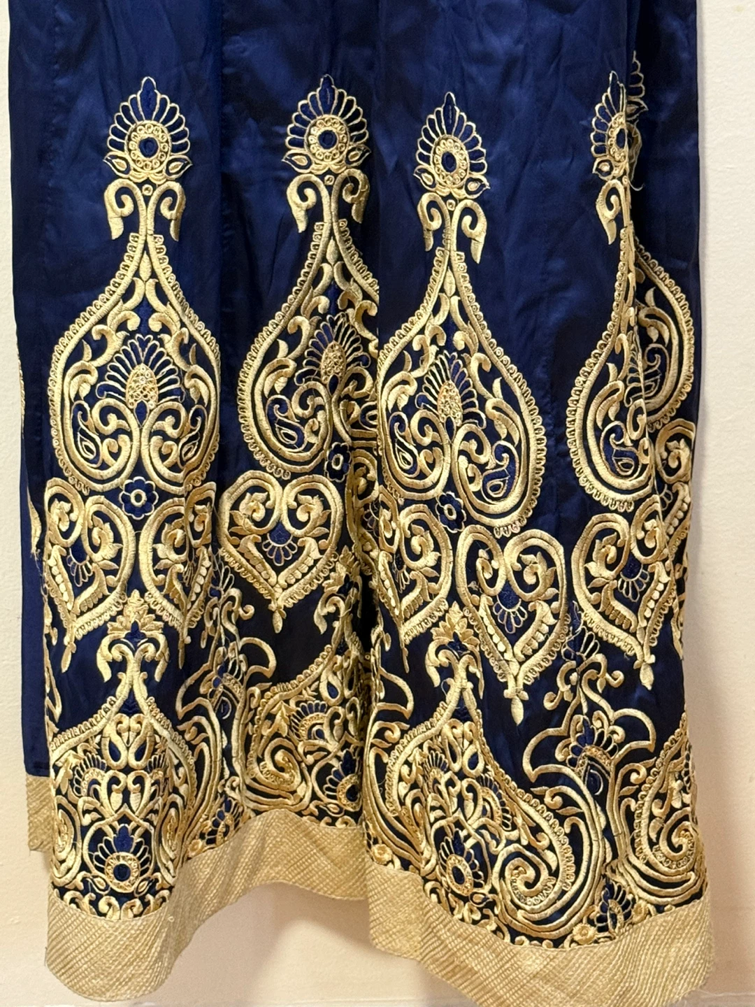 Blue and Gold Embroidered Dress 💙 - photo 3