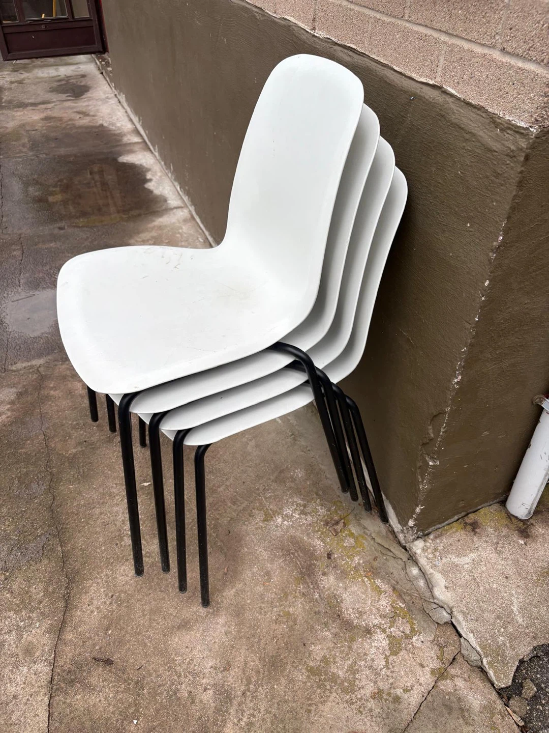 White Stackable Chairs