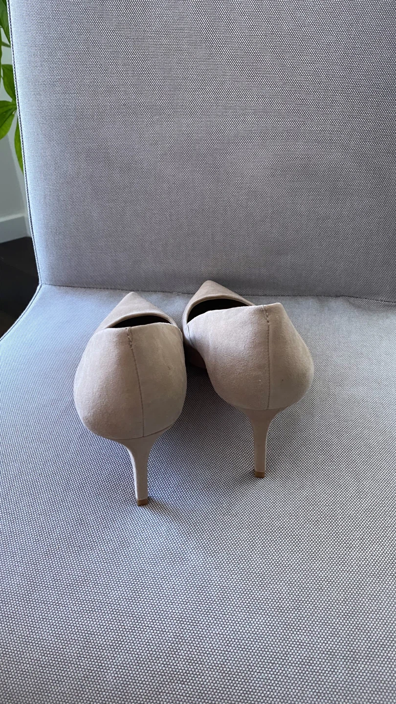 Vince Camuto Suede Pointed Toe Heels - Tan - photo 3