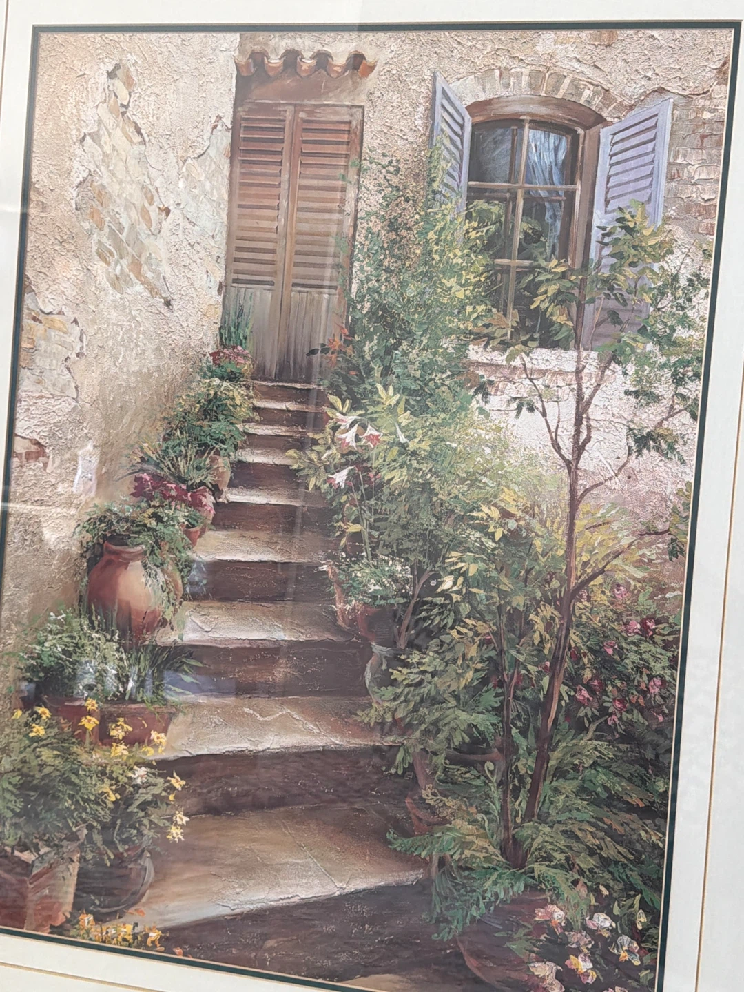 Framed "Mediterranean Staircase" Print by Duval - photo 2