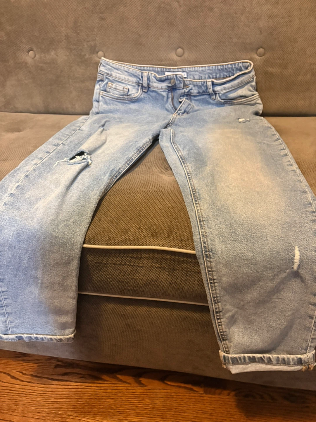 #cleanout  Distressed Vintage Denim Jeans Size 14 - photo 2