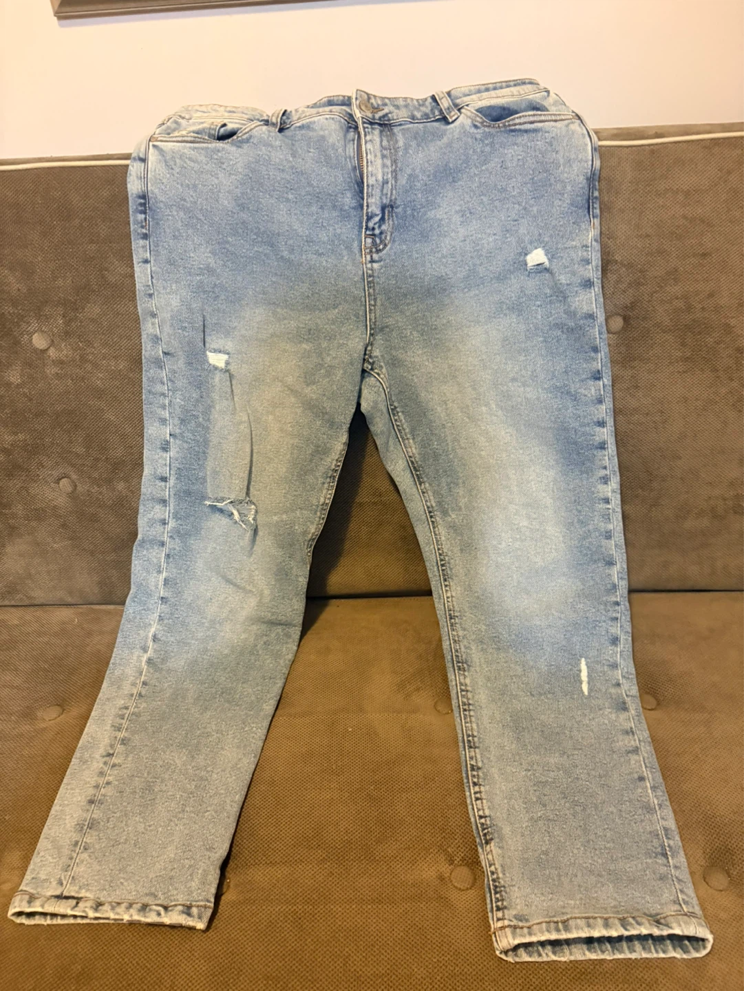 #cleanout  Distressed Vintage Denim Jeans Size 14 - photo 5