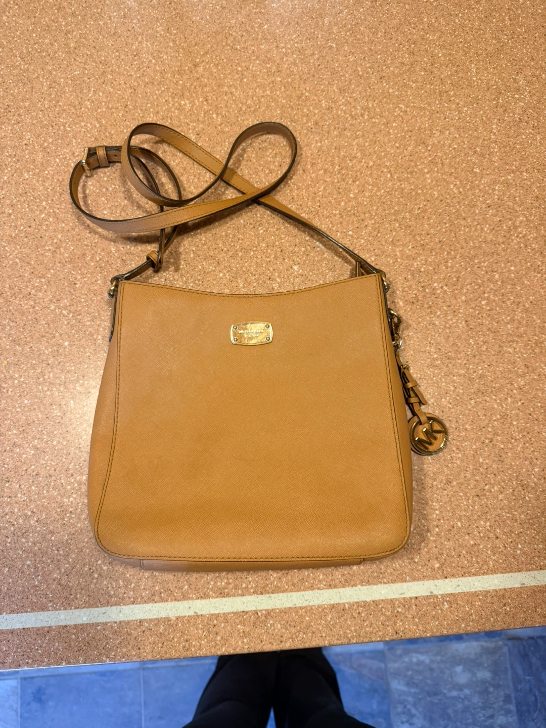 Michael Kors Tan Leather Crossbody Bag