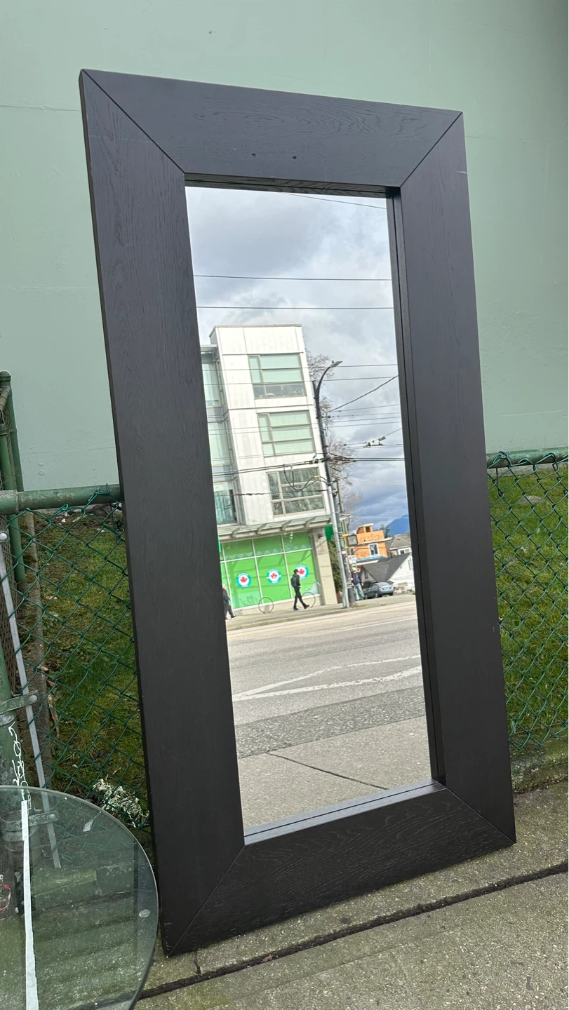 Large Black Framed Mirror