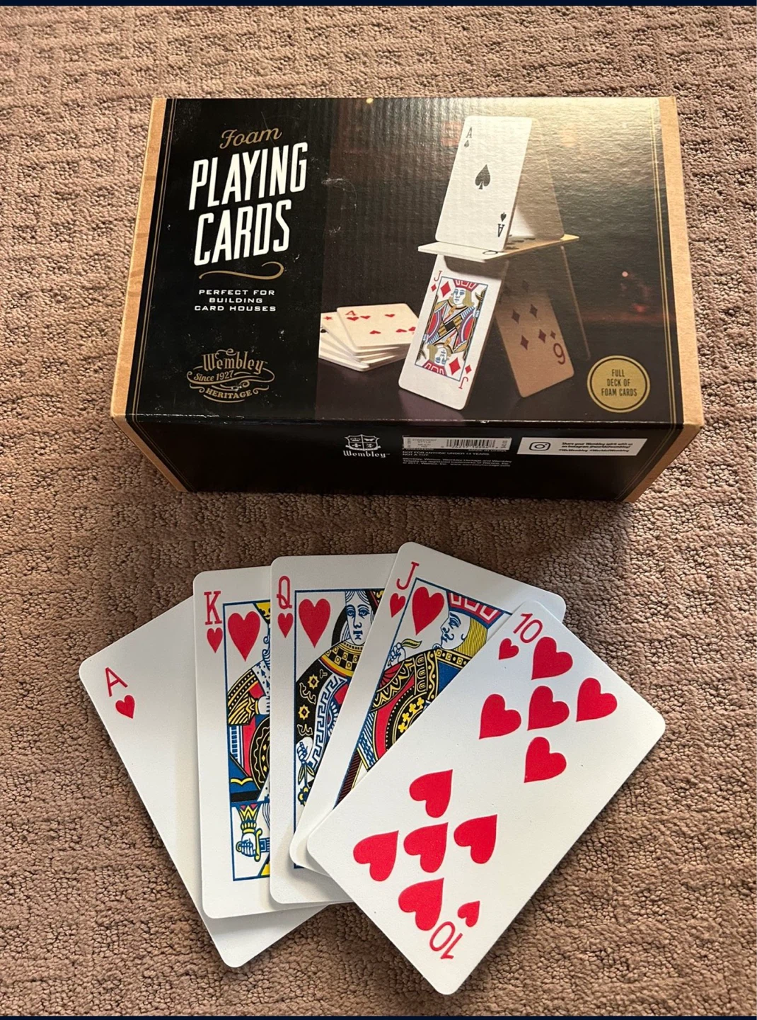 Wembley Foam Playing Cards for Building Card Houses