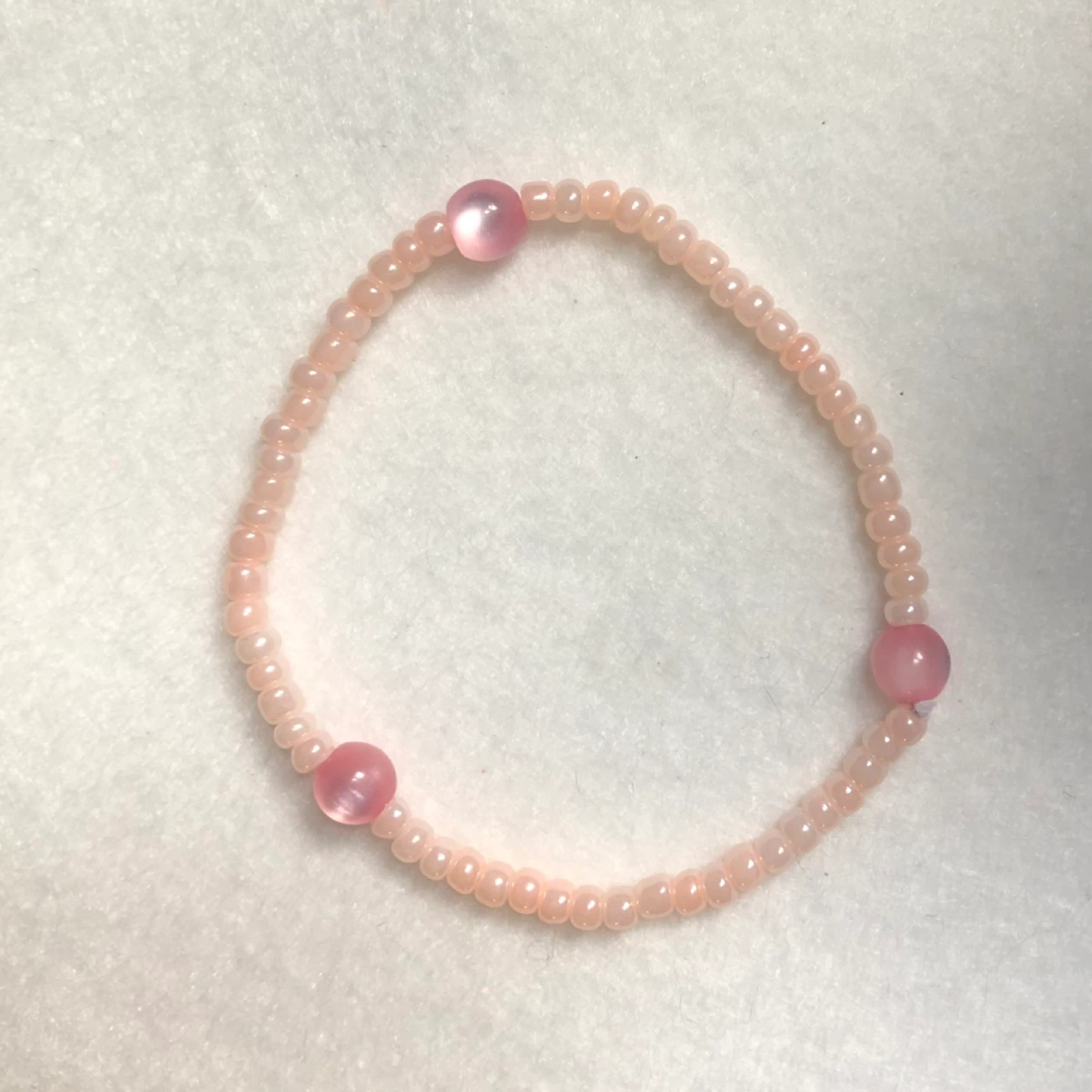 Light Pink Beaded Bracelet