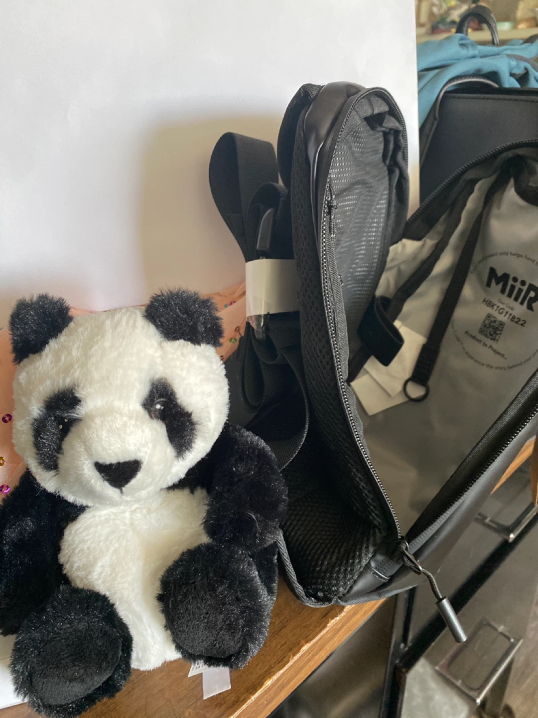 MiiR Black Sling Bag with teddy bear - photo 2