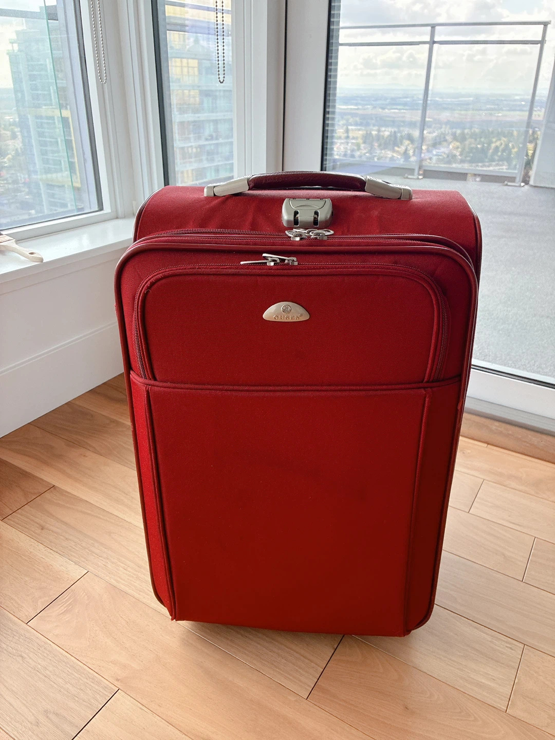 Ousen 22 Inch Red Luggage