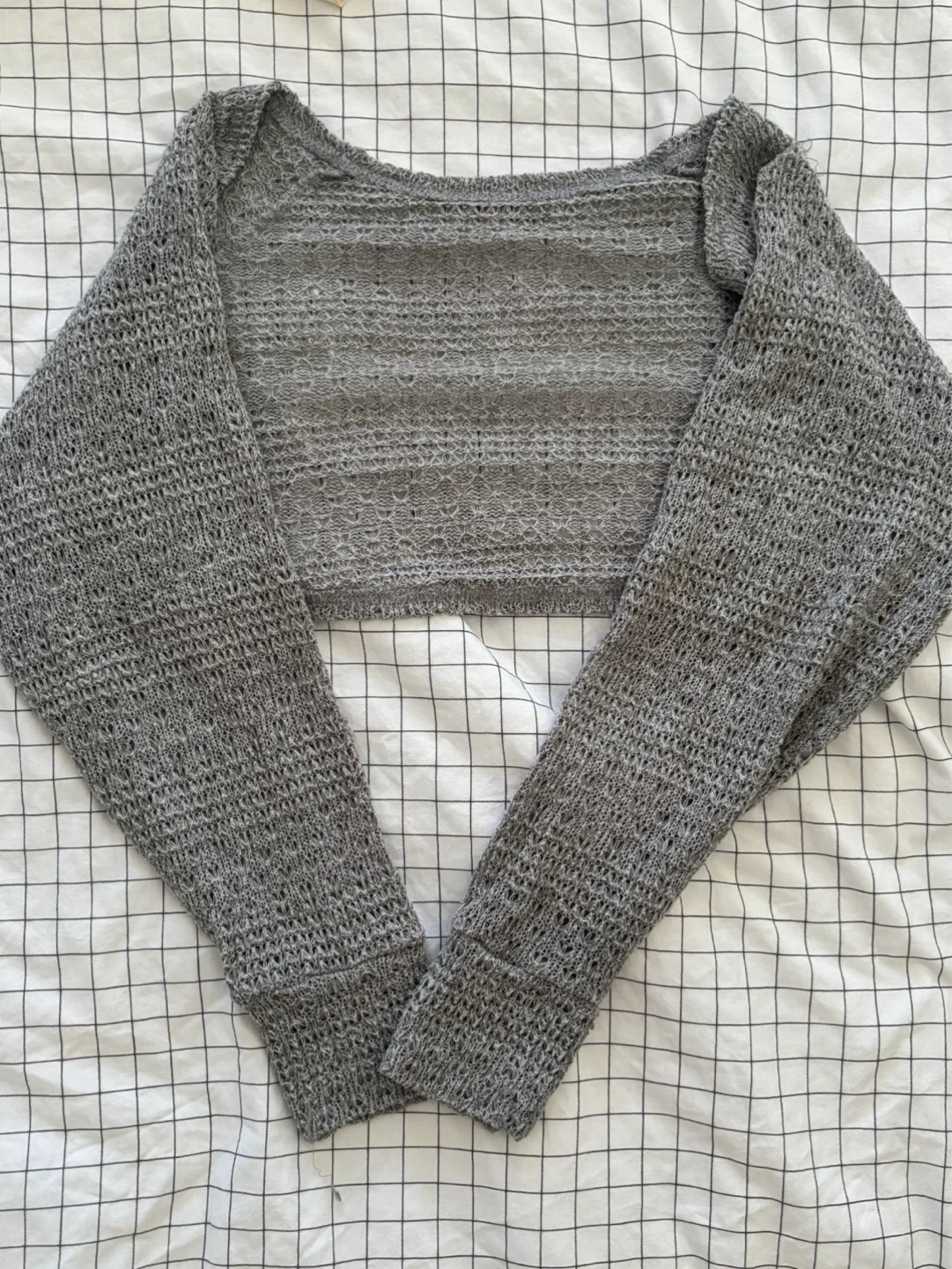 Grey Bolero Cardigan