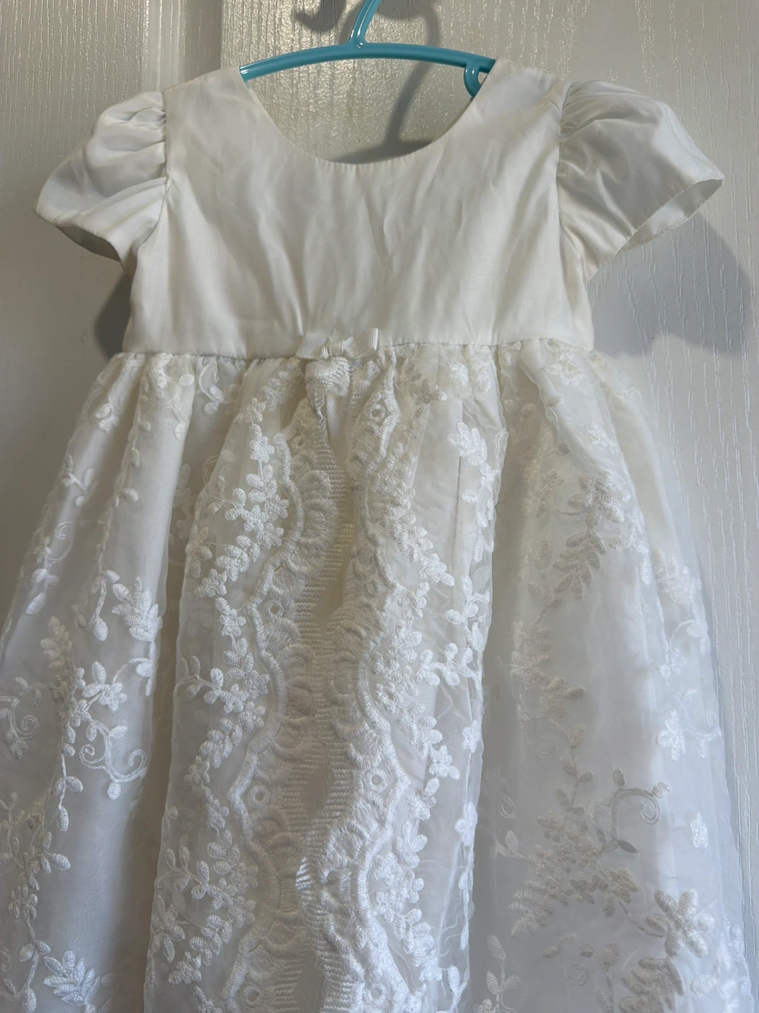 White Lace Christening Gown - photo 3