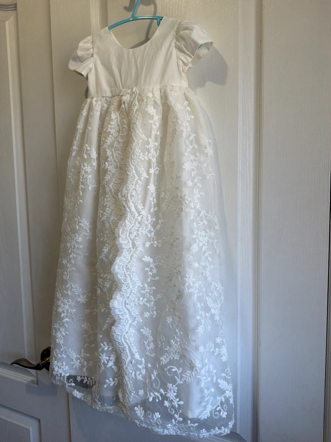 White Lace Christening Gown - photo 4