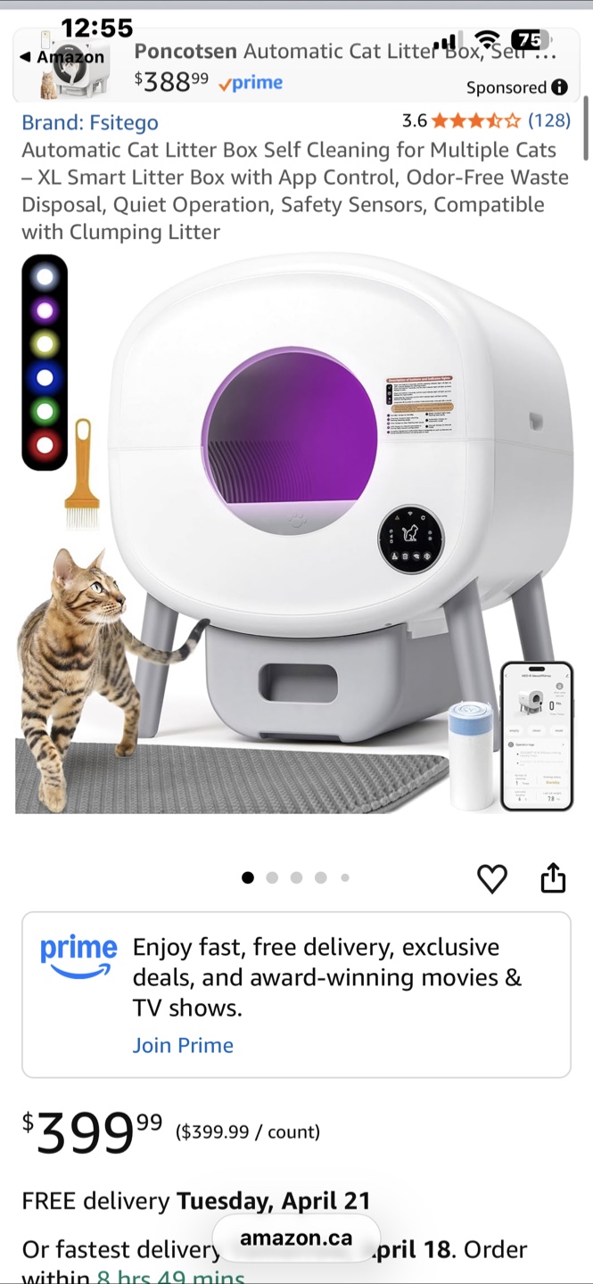 Smart Cat Litter Box 100L
