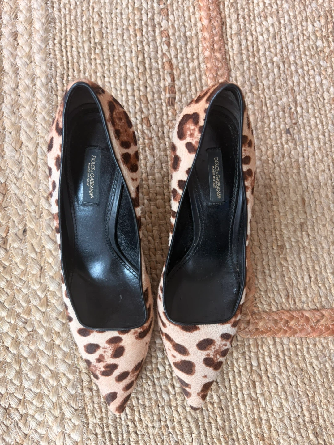 Dolce & Gabbana Leopard Print Calf Hair Pumps Heels - photo 2
