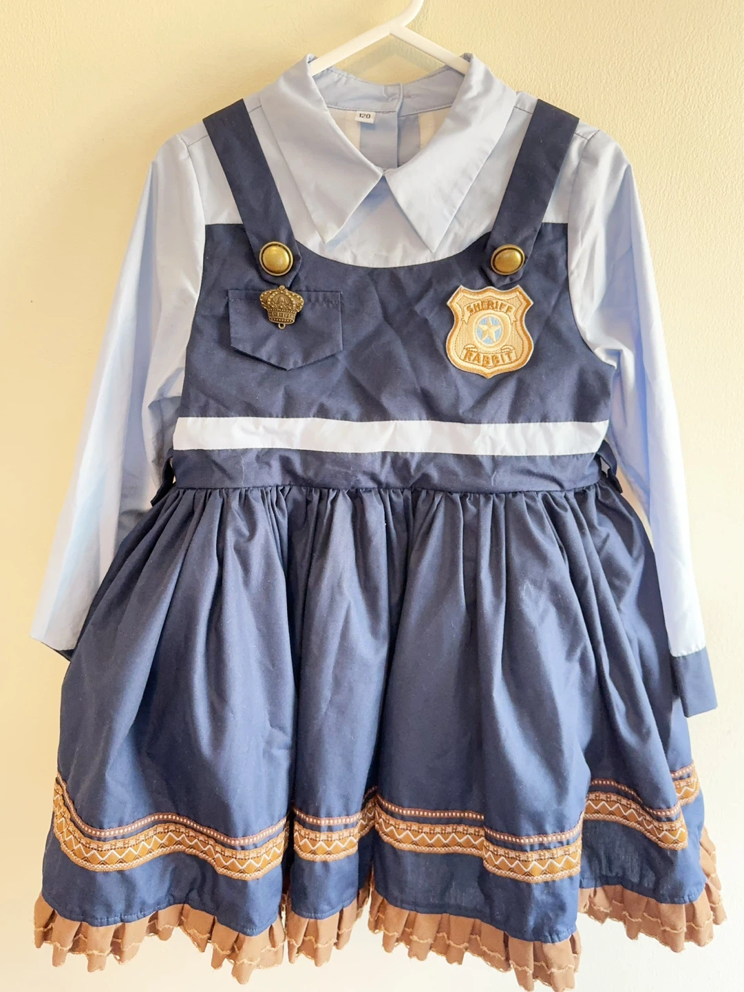 Zootopia Judy Costume Dress and Hat Set Toddler size 5-6T - photo 2