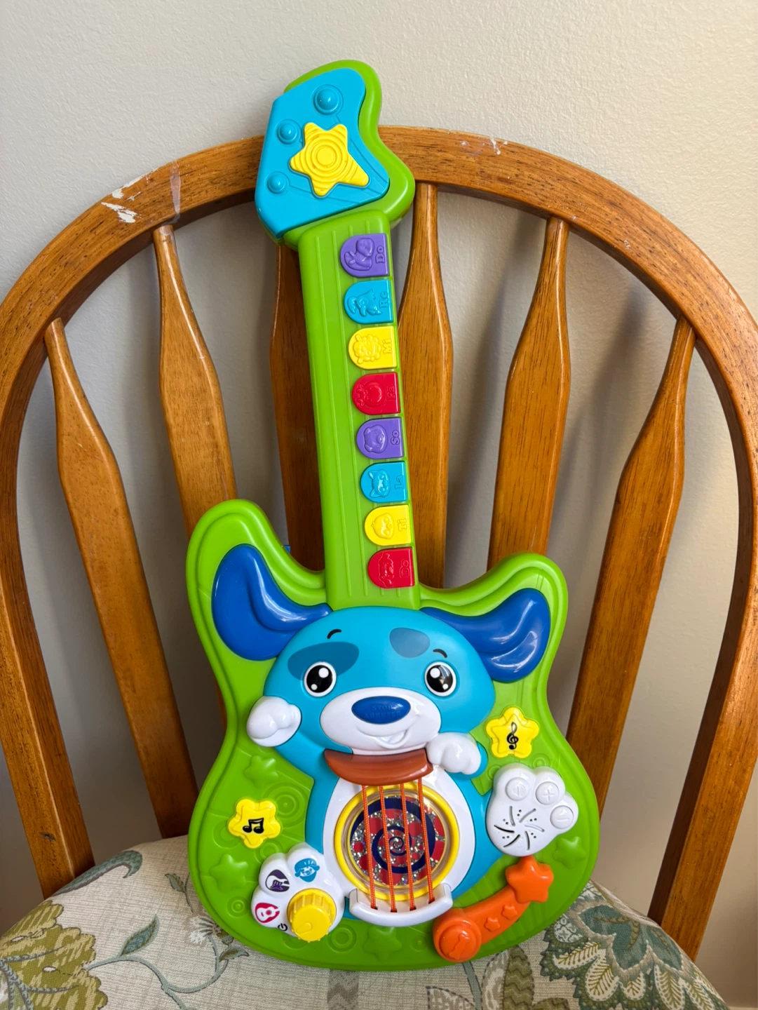 Musical Drum Set and a musical Guitar