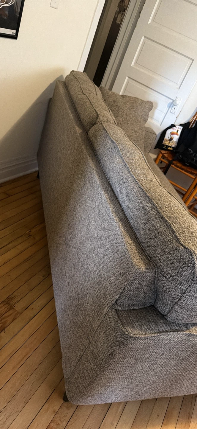 Gray Sofa with Accent Pillows - photo 4