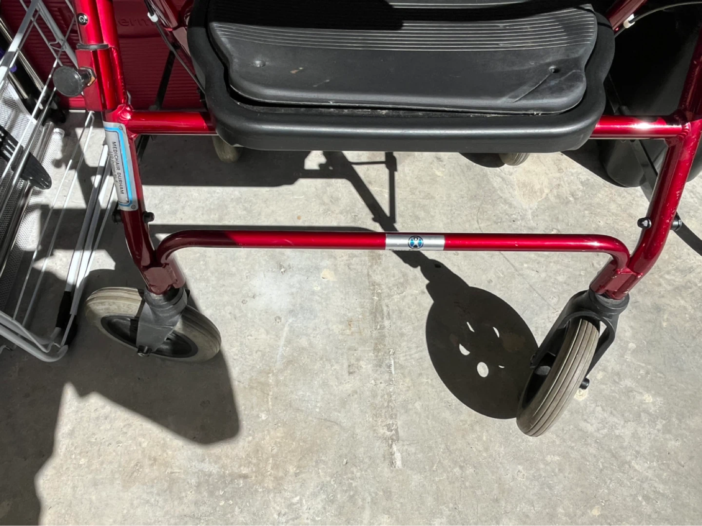 Red Rollator Walker with Seat that fold - photo 5