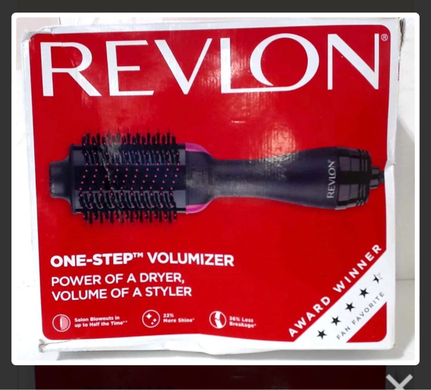 Revlon One-Step Hair Dryer and Volumizer Hot Air Brush