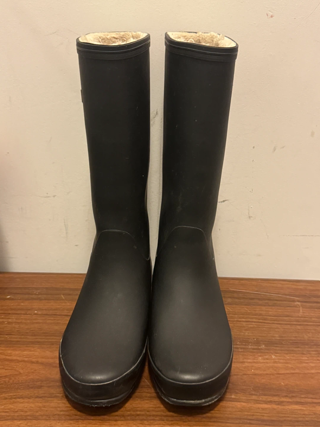Tretorn Black Rubber Rain Boots with Lining - photo 2