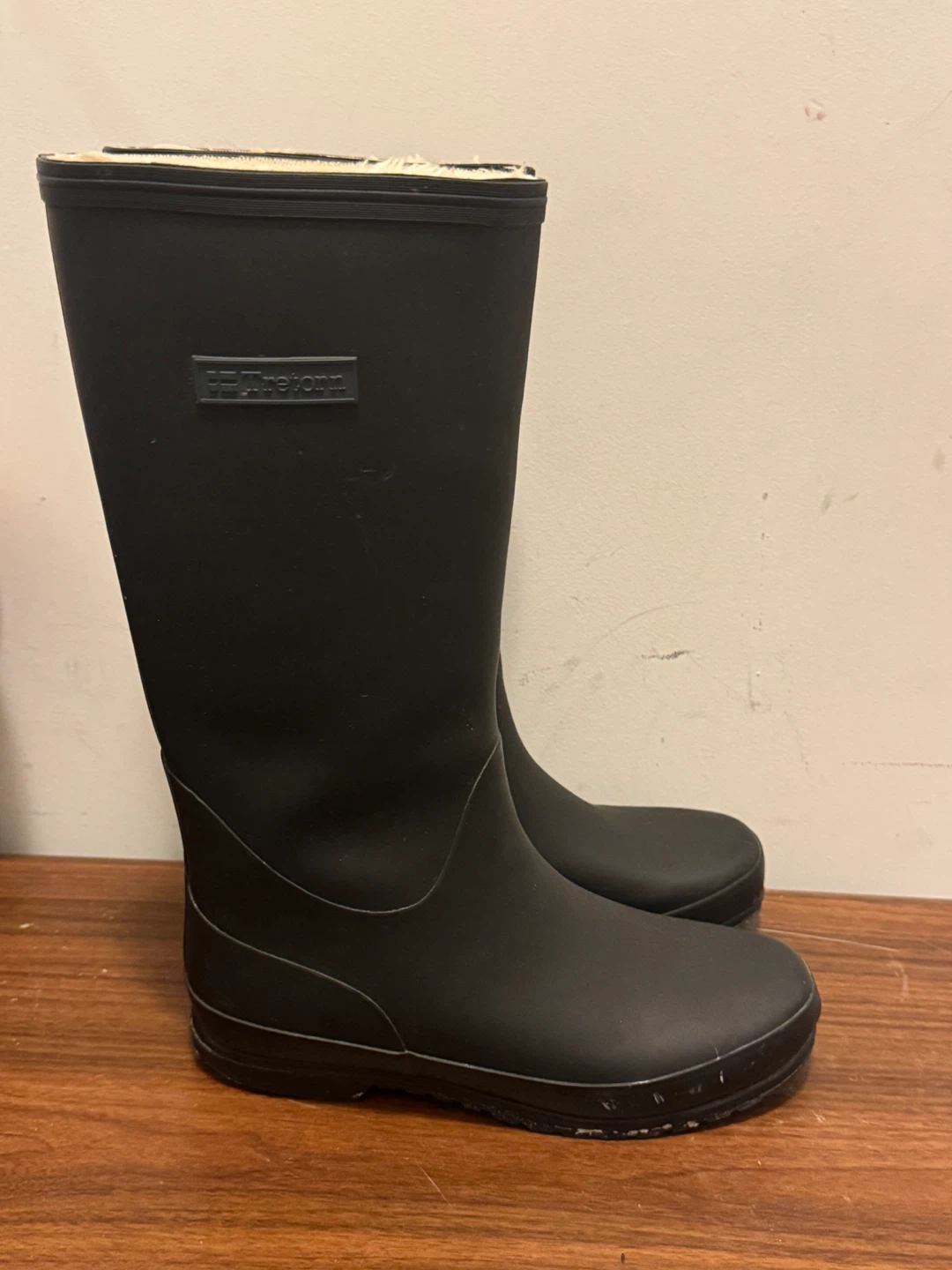 Tretorn Black Rubber Rain Boots with Lining - photo 3