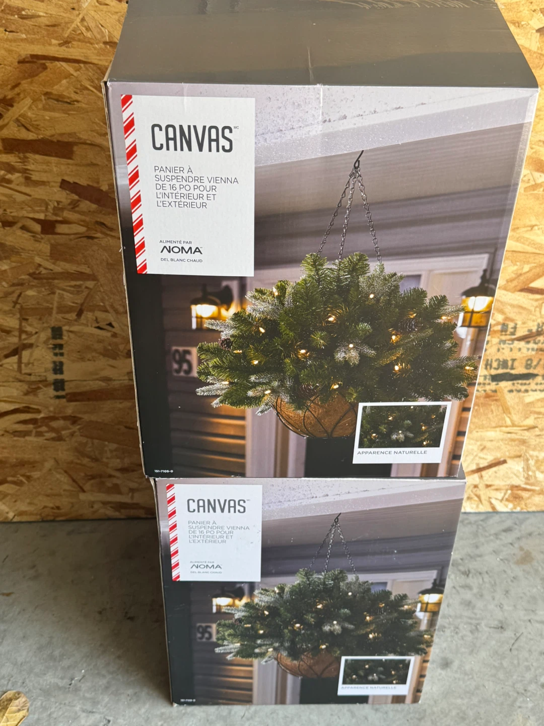 Canvas Vienna 16" Hanging Basket
