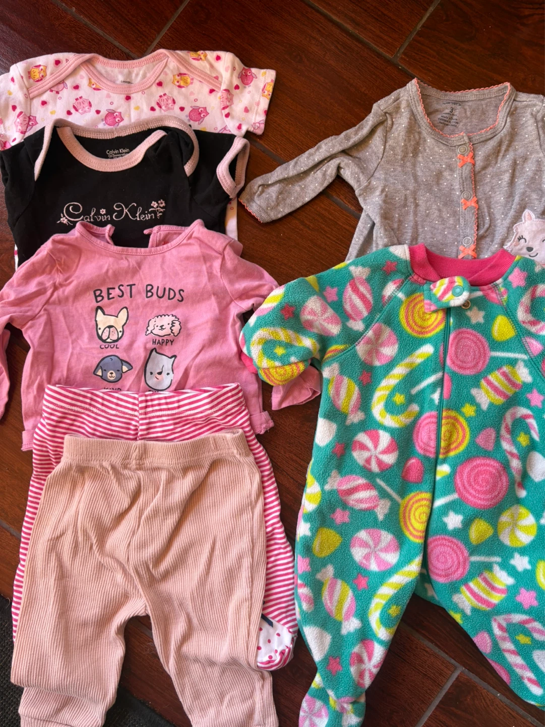 0-3M Baby Girl Clothes Bundle - Calvin Klein, Carter's & others
