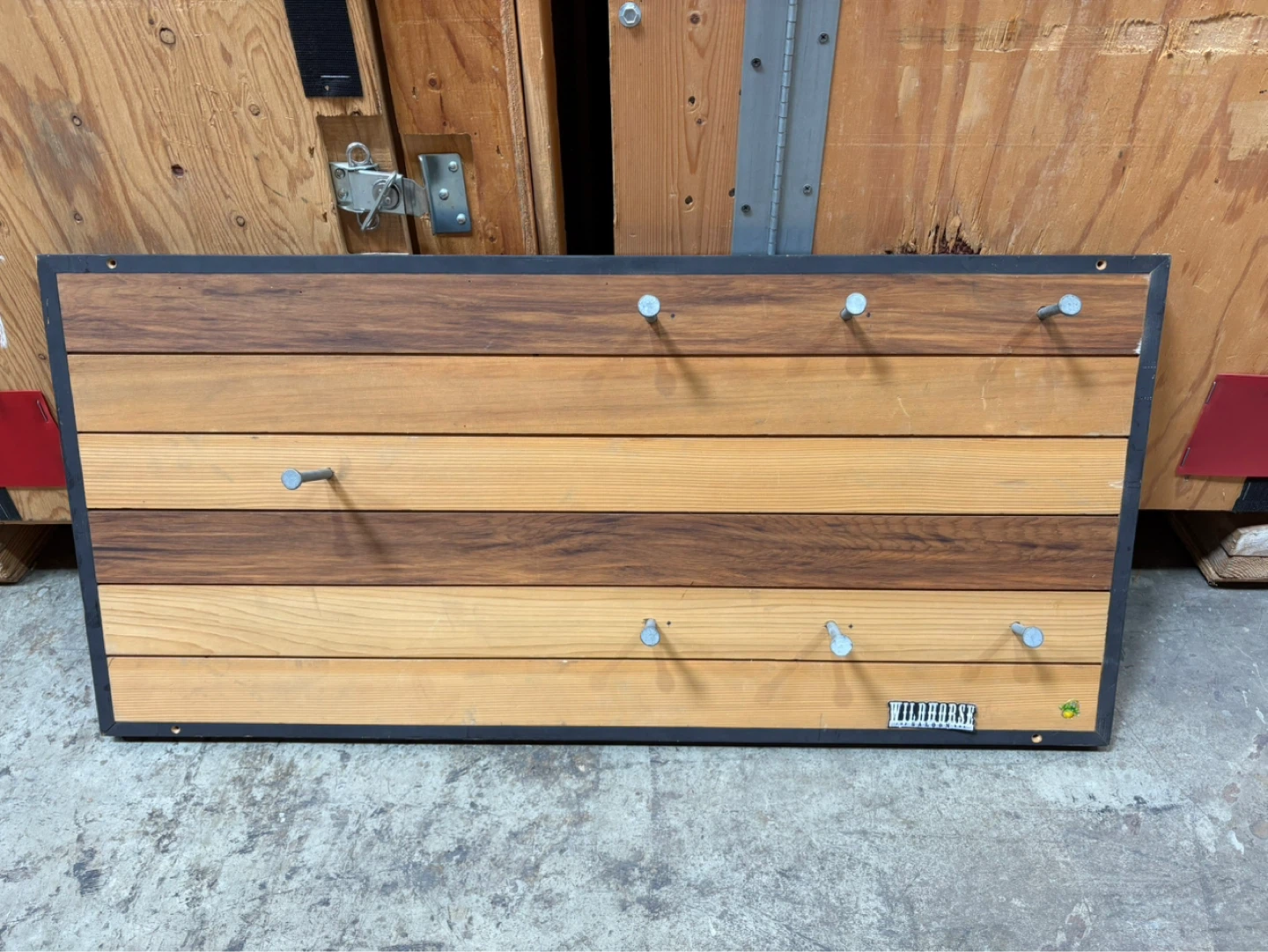 Wood and Metal Wall Key / Hat Holder