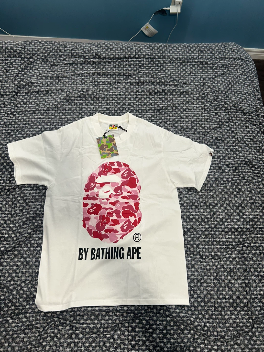 White bape tee shirt
