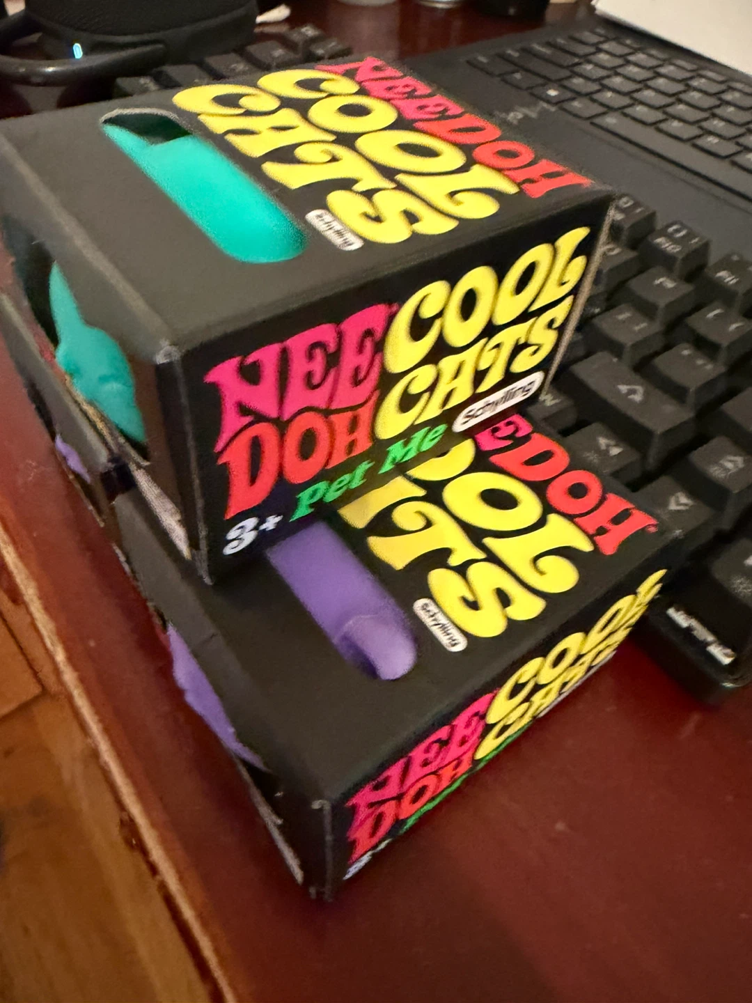Nee Doh Cool Cats Squishy Fidget Toys - 3+ Years - photo 2